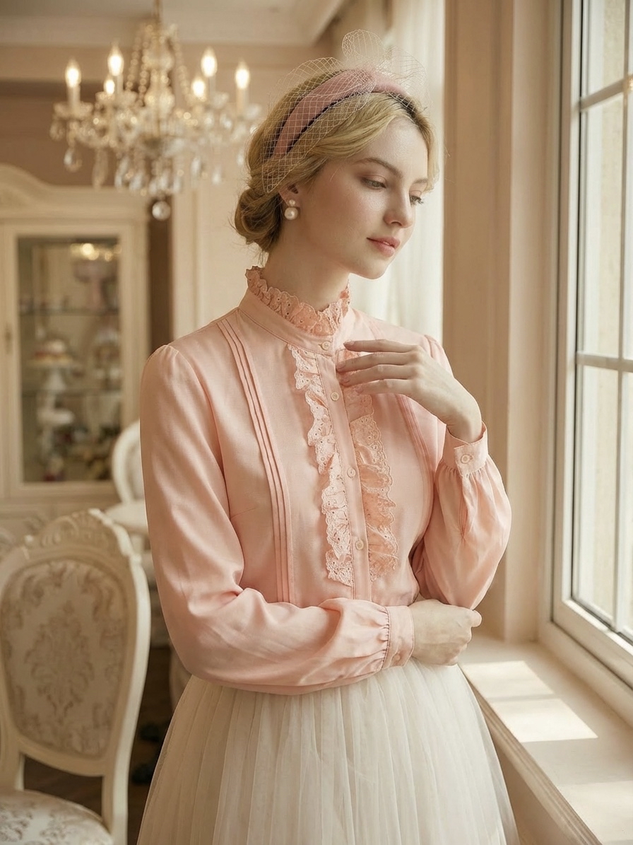 日本製通花刺繡蛋糕紙公主禮服