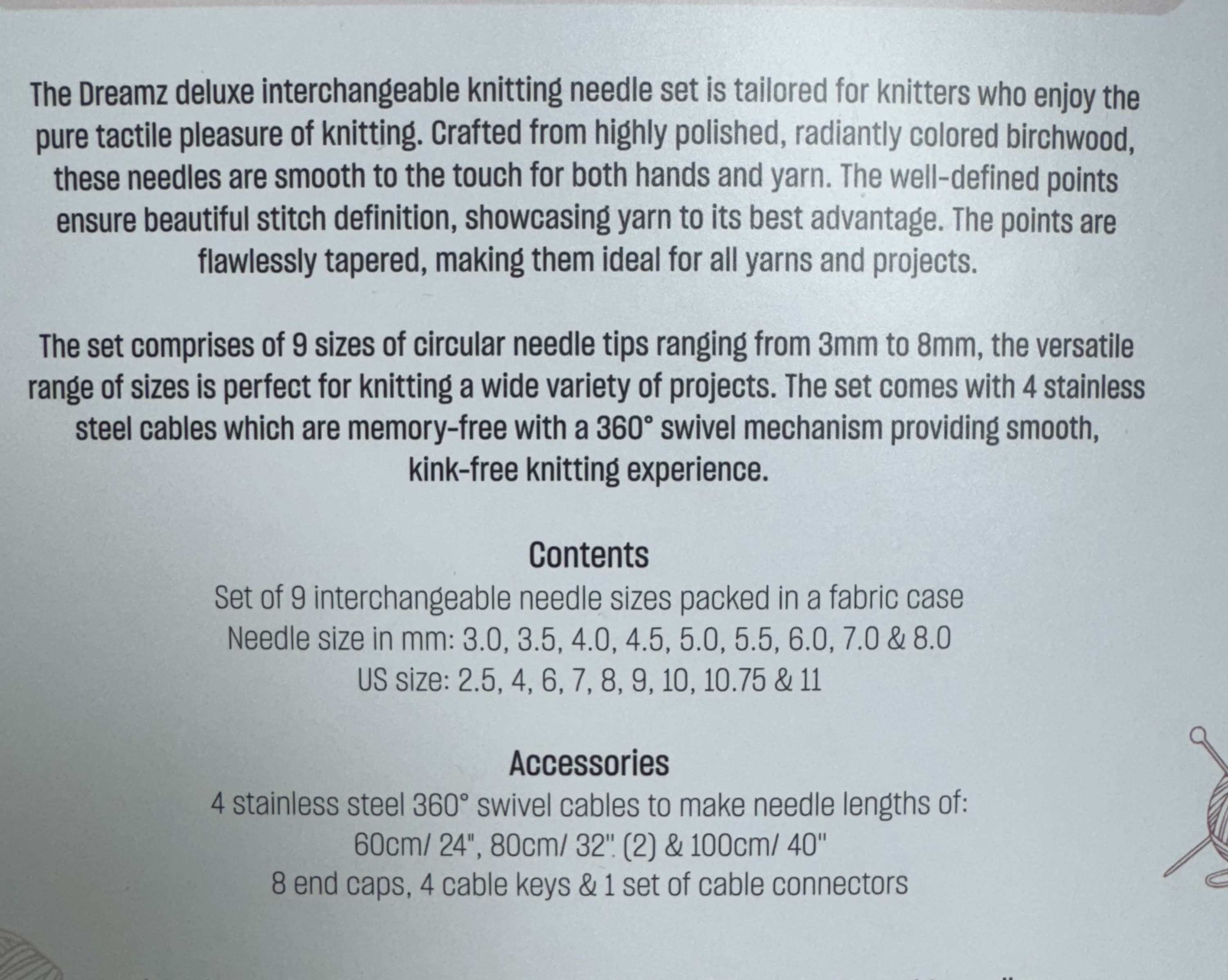 Knitpro Dreamz Deluxe IC Needle Set