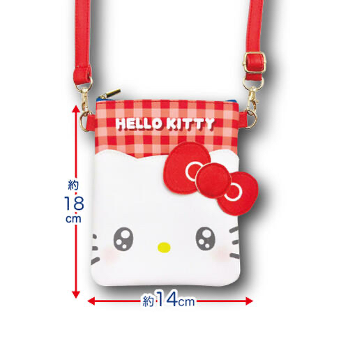 🎀【預訂】Kitty 格仔紋單肩包 R