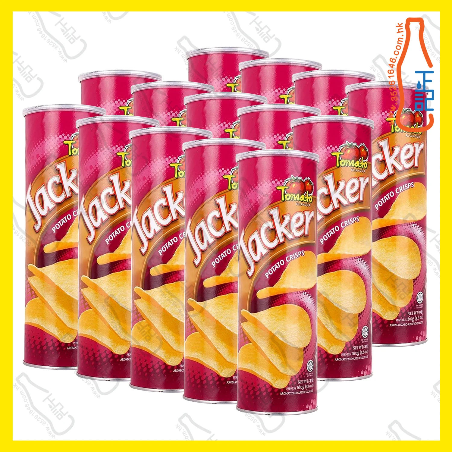 ==ORI9369 Jacker杰克牌桶裝薯片-蕃茄味 x【14筒】/箱
