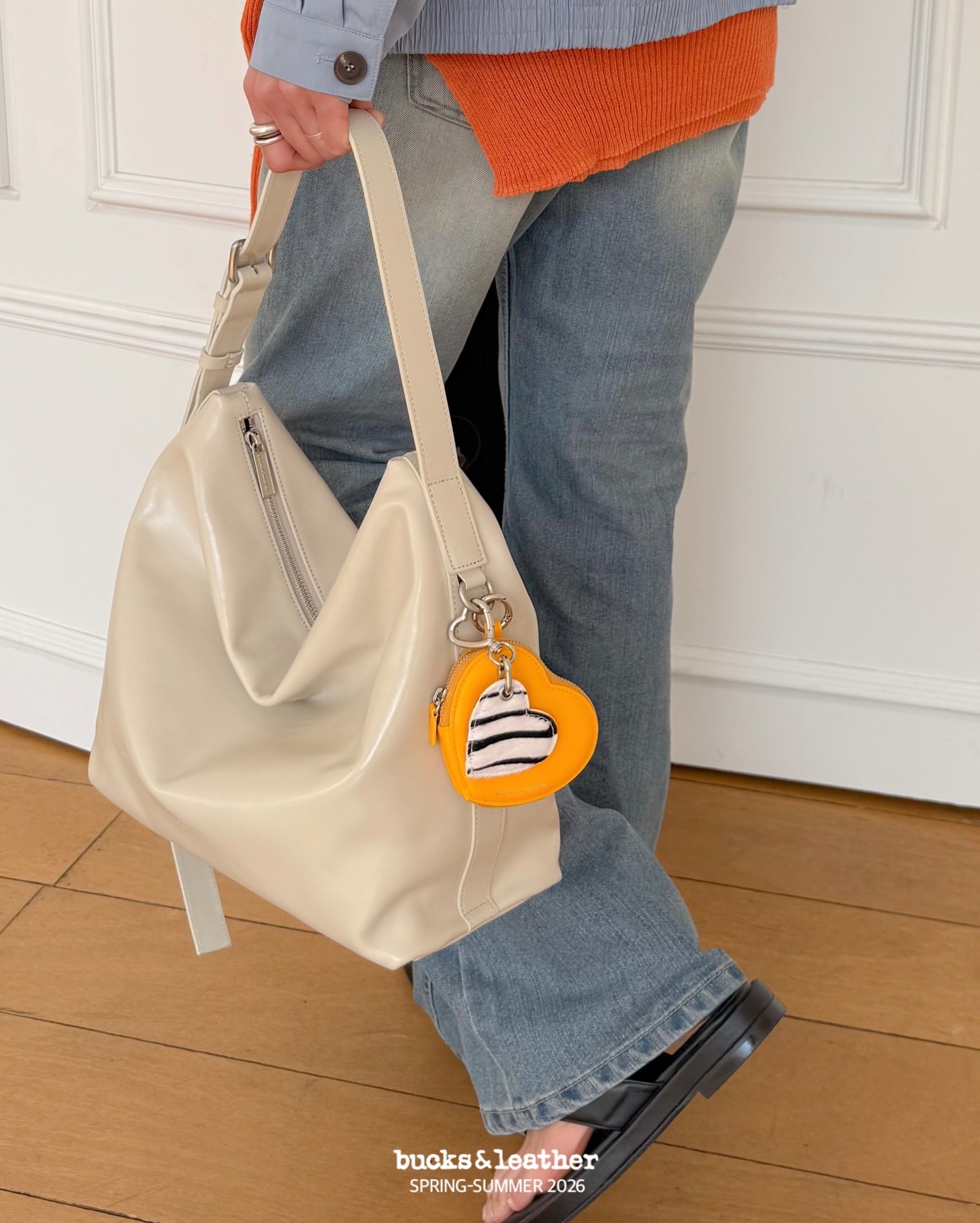 【26SS】 預訂_Heart Keyring MiniBy Bucks & leather