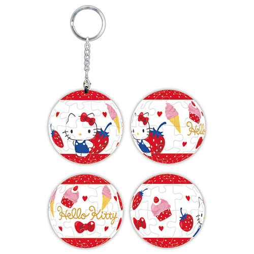 📦訂購 台灣代購 Sanrio 三麗鷗 Hello Kitty 24片球形鎖匙扣拼圖