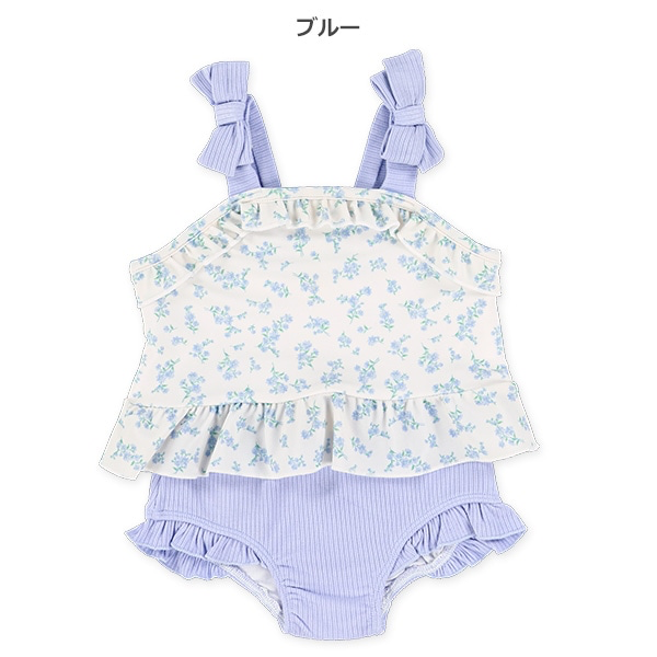 🇯🇵預訂 日本直送🇯🇵兩色吊帶碎花滿印分體泳衣