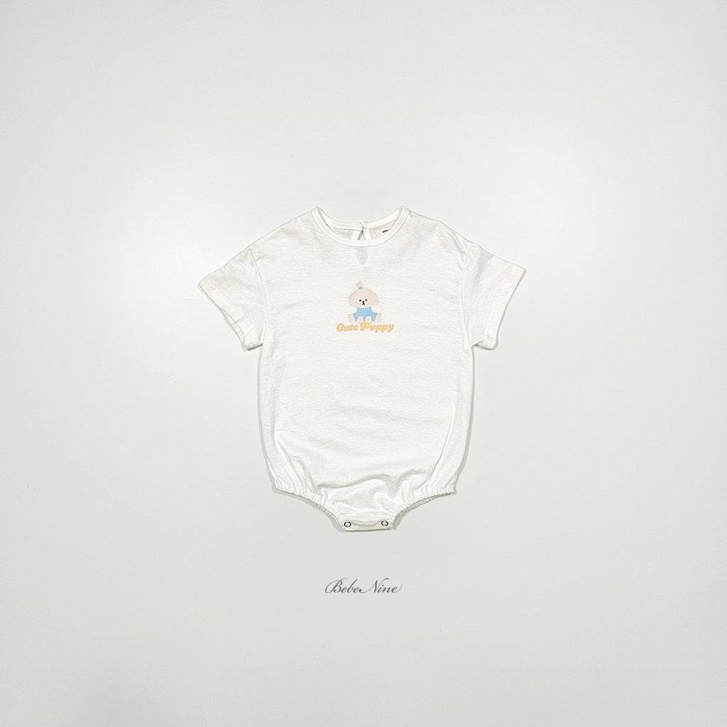 ☀️預訂 韓國直送☀️🇰🇷Bebenine兩色小狗印花純棉短袖包屁衣