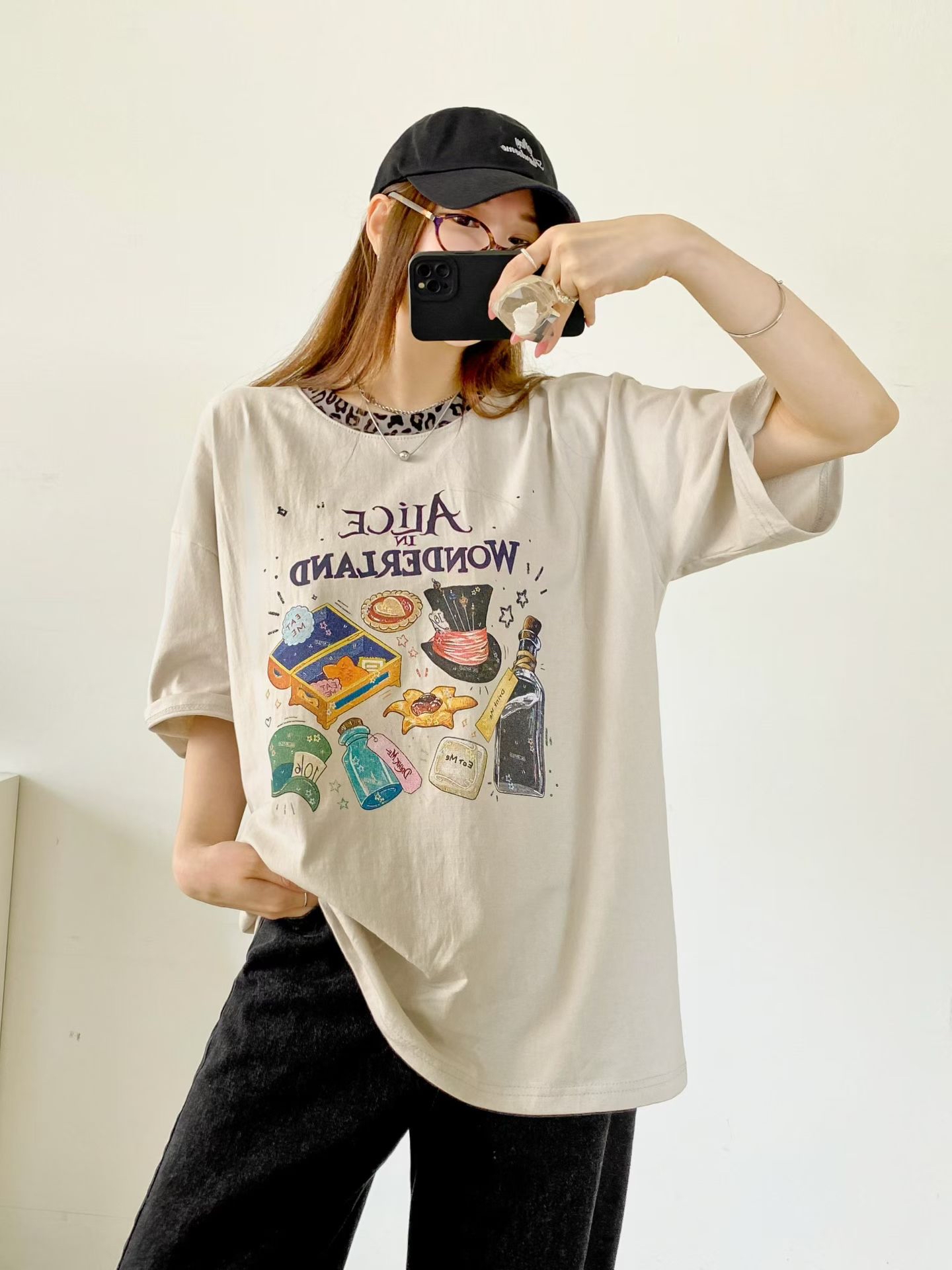 NB22 豹紋領 Tee