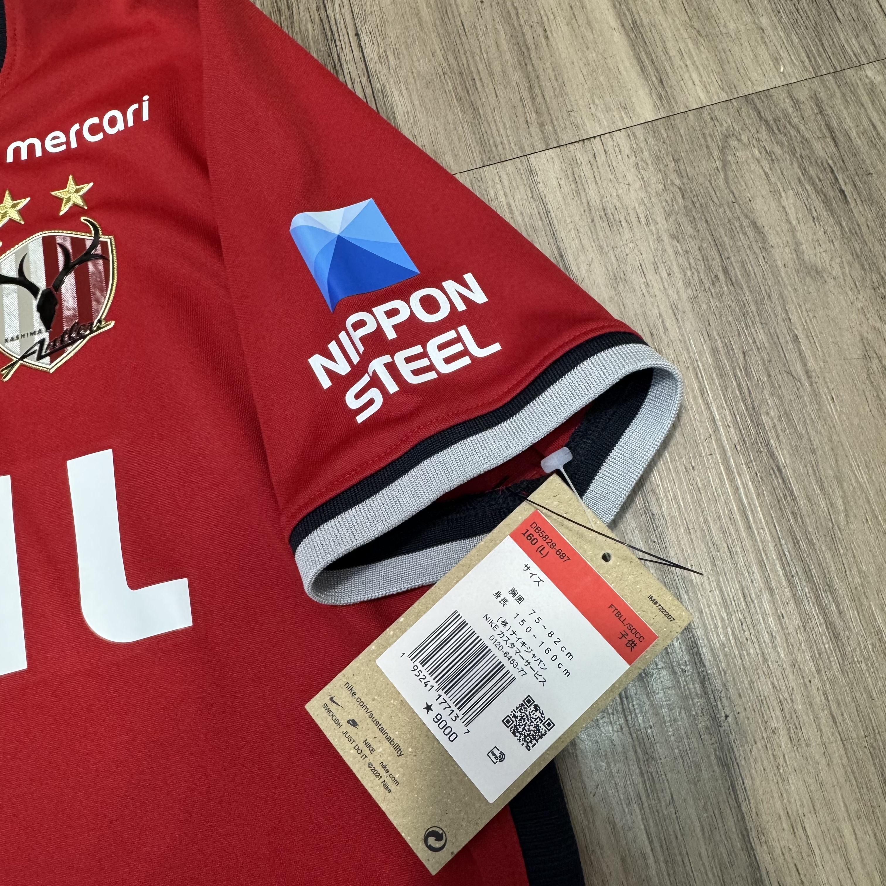 (Youth size)Kashima Antlers 2022 home shirt (Bnwt)