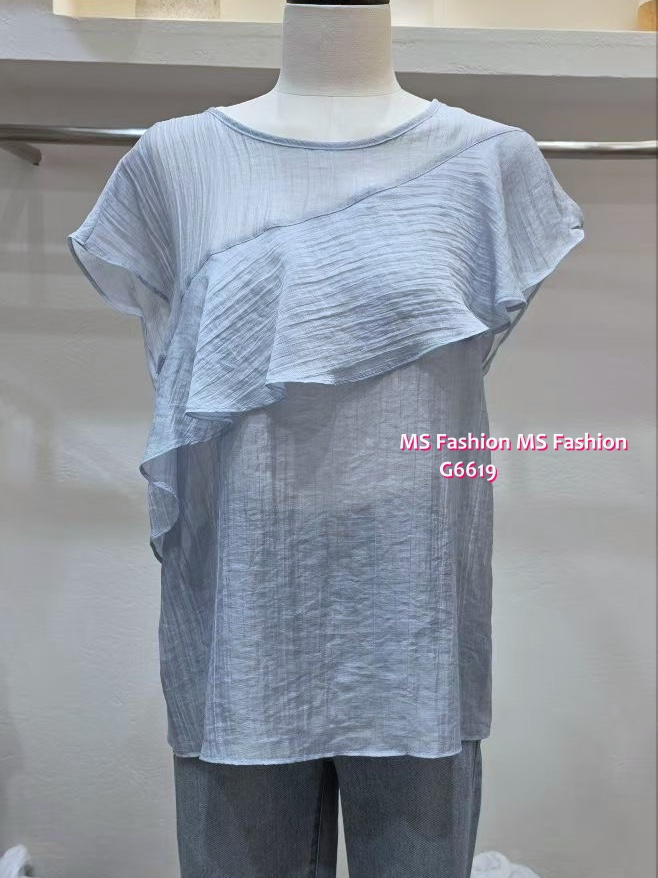 G6619 靚料靚色ruffle top