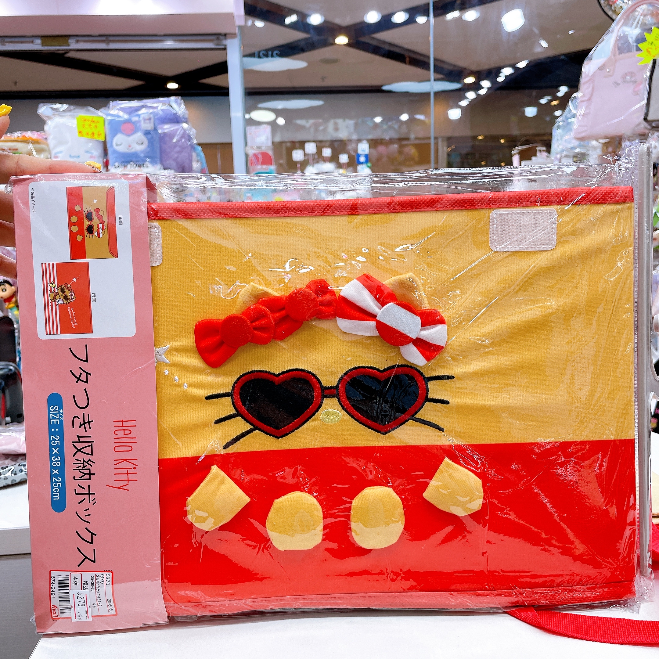 日本直送Hello Kitty夏天黑皮系列新款收納箱
