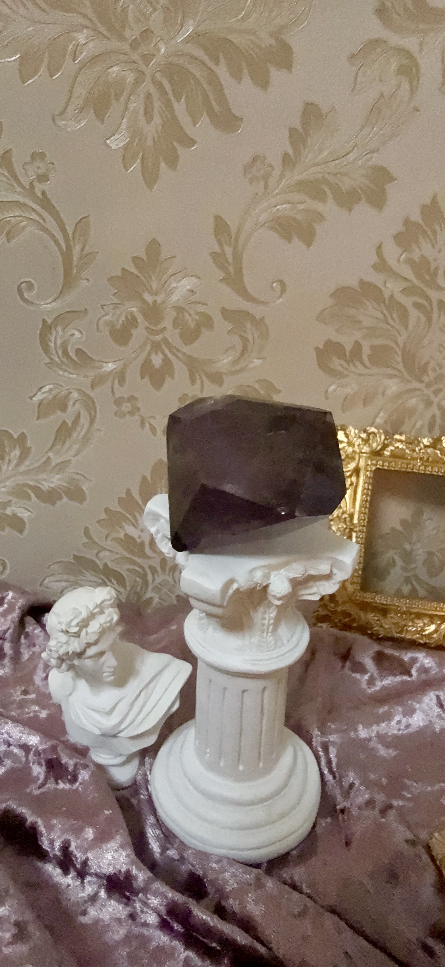 【時間的幾何】正宗巴西 Bahia 巴希亞紫水晶 ‧ 復古高定藝術擺件