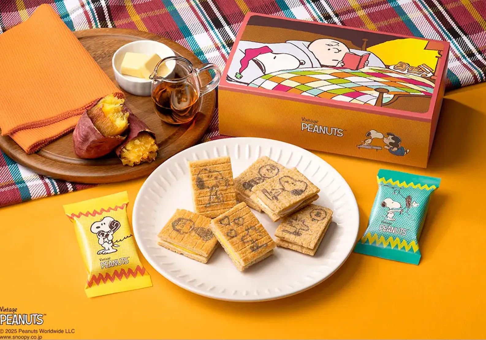 Sugar Butter Tree x Peanuts 原味&蜂蜜紅薯奶油夾心餅 (紙盒)12入