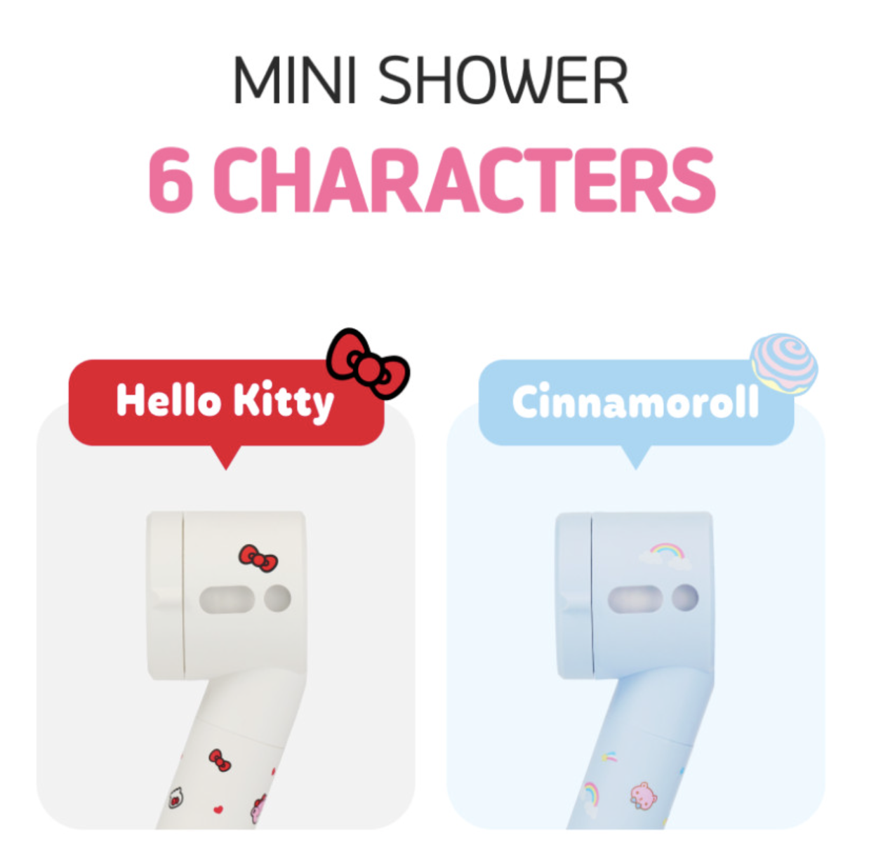 韓國 Bareunsoo X Sanrio 乘聯 旅行用 迷你過濾 花灑頭 ｜Travel Mini Filter Shower Head