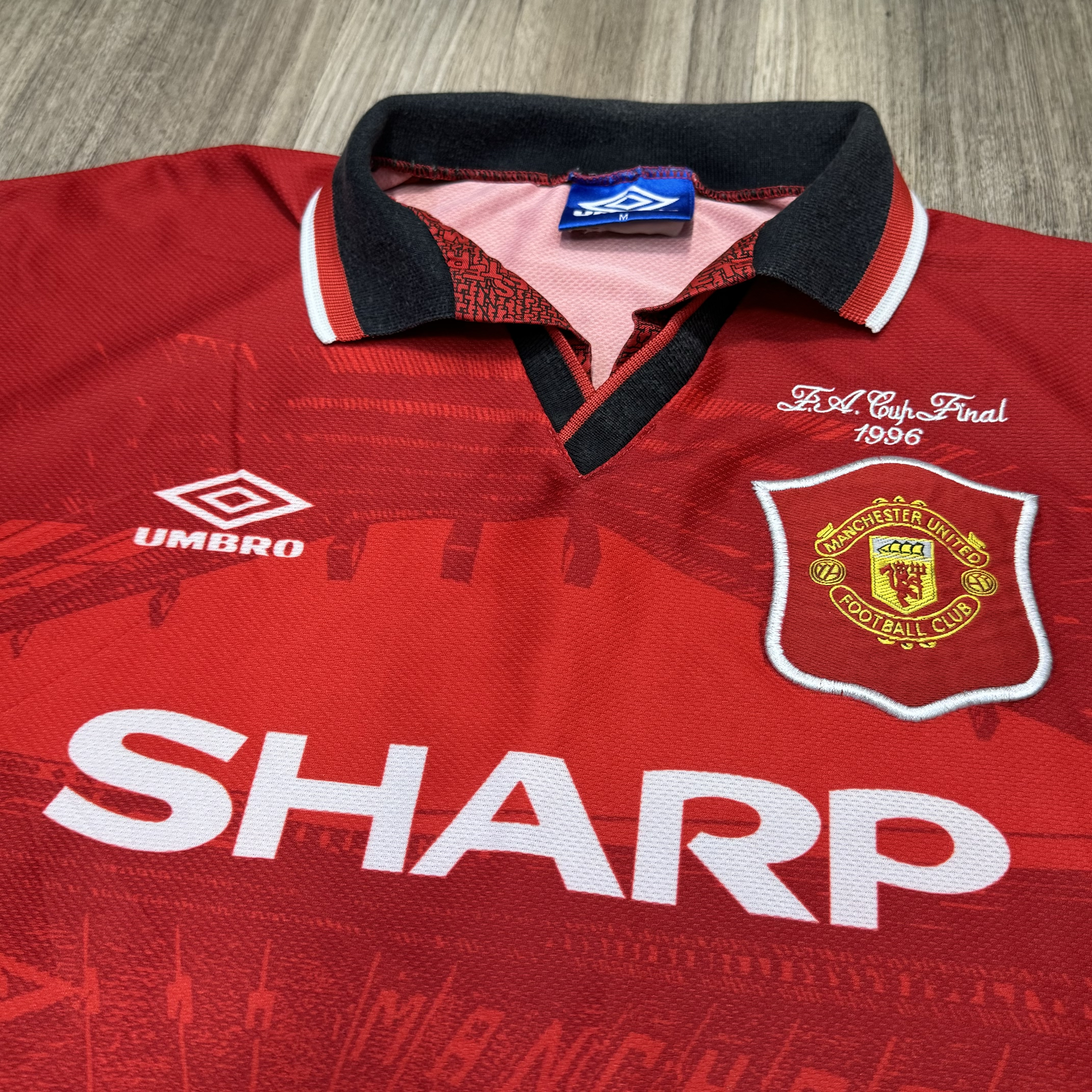 Manchester United 1996 FA cup final shirt  #7 Cantona 