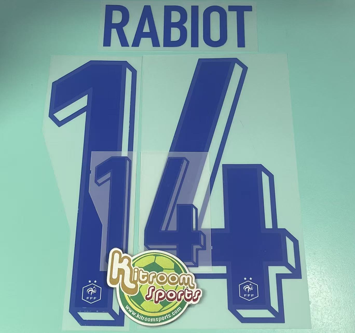 2024 France Away Nameset #14 RABIOT