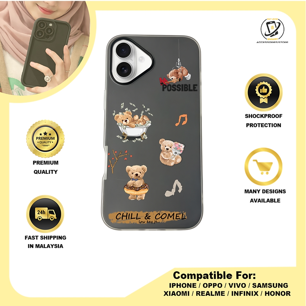 JELLY CASE PHONE FOR IPHONE - DESIGN BEAR J