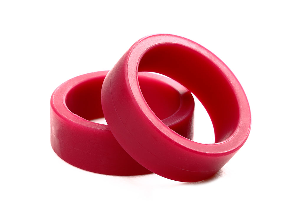 LOW FRICTION LARGE DIA. LOW PROFILE TIRES (MAROON, 2PCS.)
