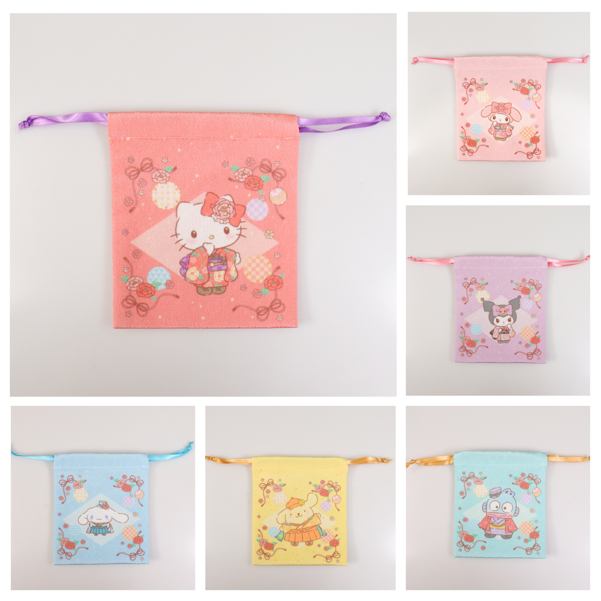 日本預訂📍日本Sanrio和風和服造型索繩袋 2026年2月下旬出貨
