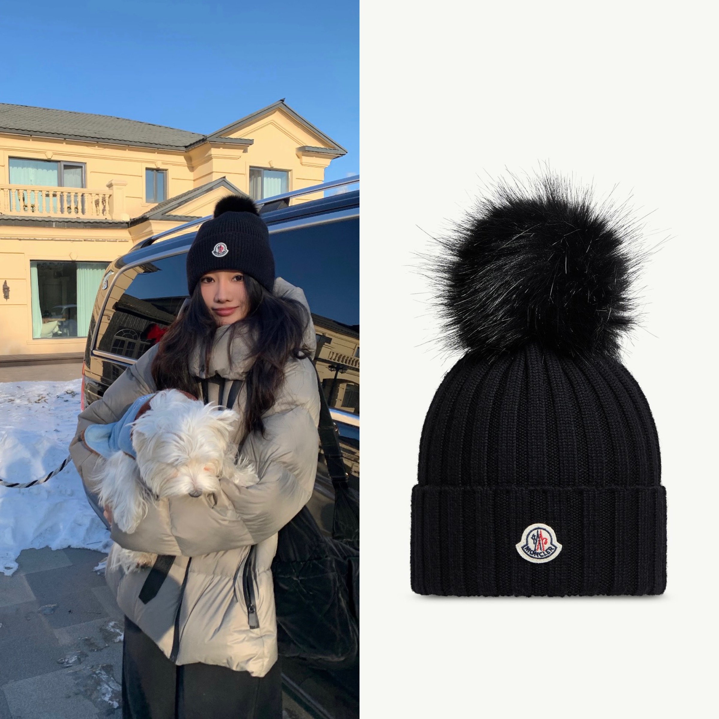 限時優惠✨訂貨🍒Moncler 經典毛毛波冷帽 FREE SIZE
