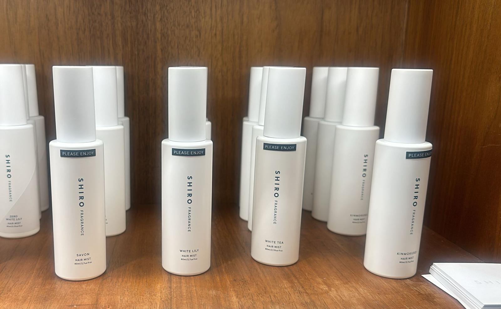 Shiro hair mist 80ml A savon 皂香 B earl grey 伯爵茶 C white tee 白茶 D white lily白百合