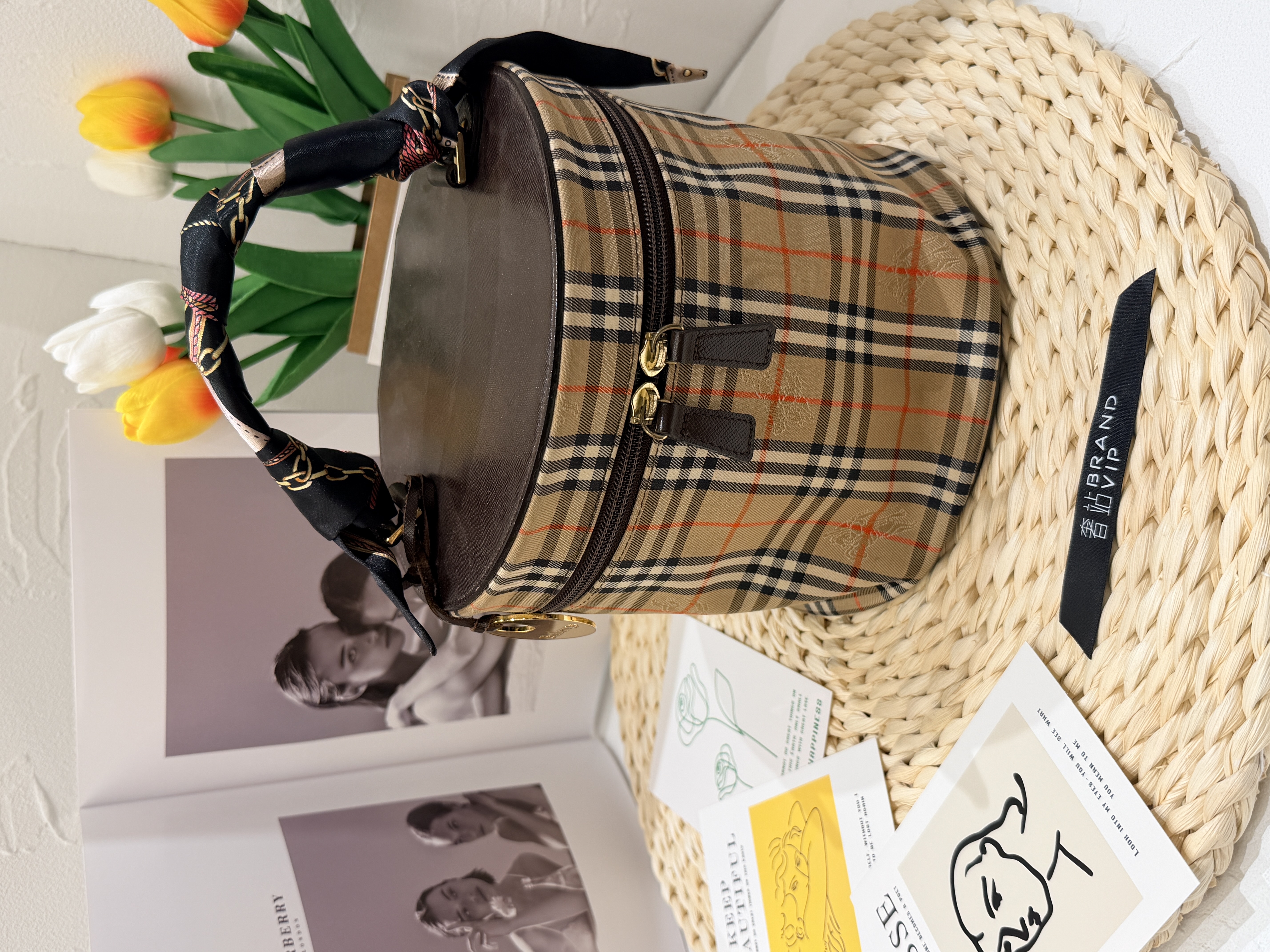 Burberry Nova Check Vanity Pouch