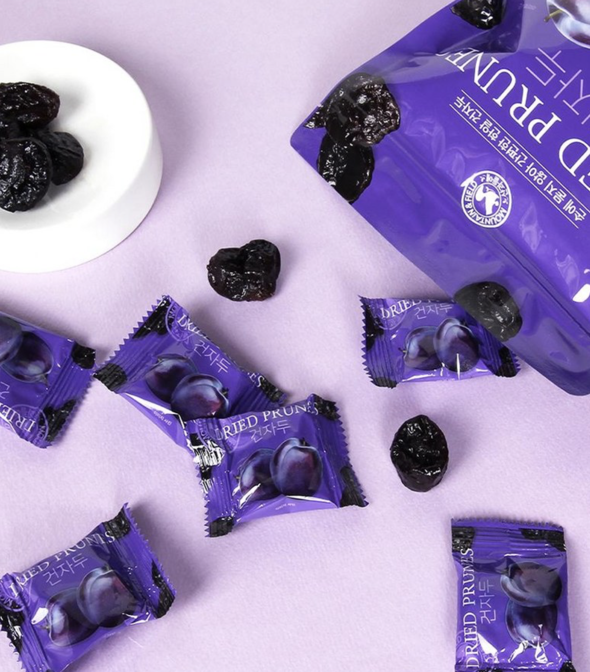 天然輕瀉劑｜韓國 MOUNTAIN & FIELD 松鼠家 天然高纖 通便西梅乾 150g / 袋｜Dried Prune