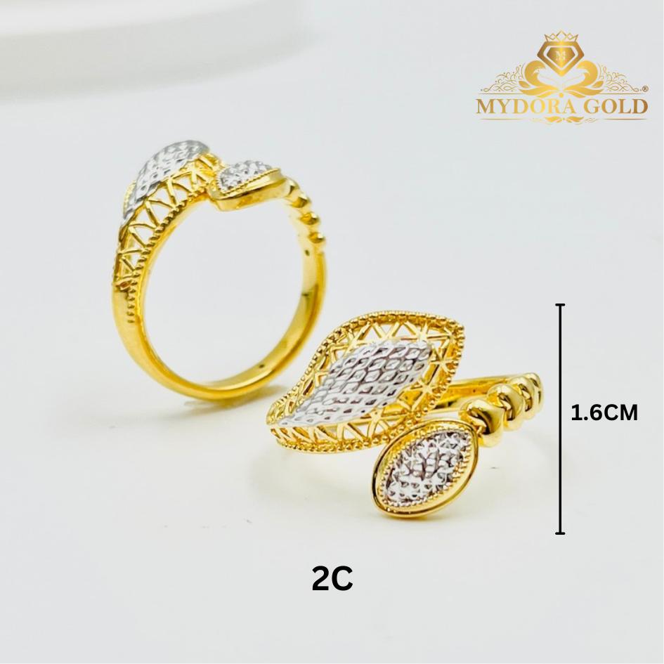 MYDORA Cincin Ratu Lattice Oval (5G) l EMAS 916/22K