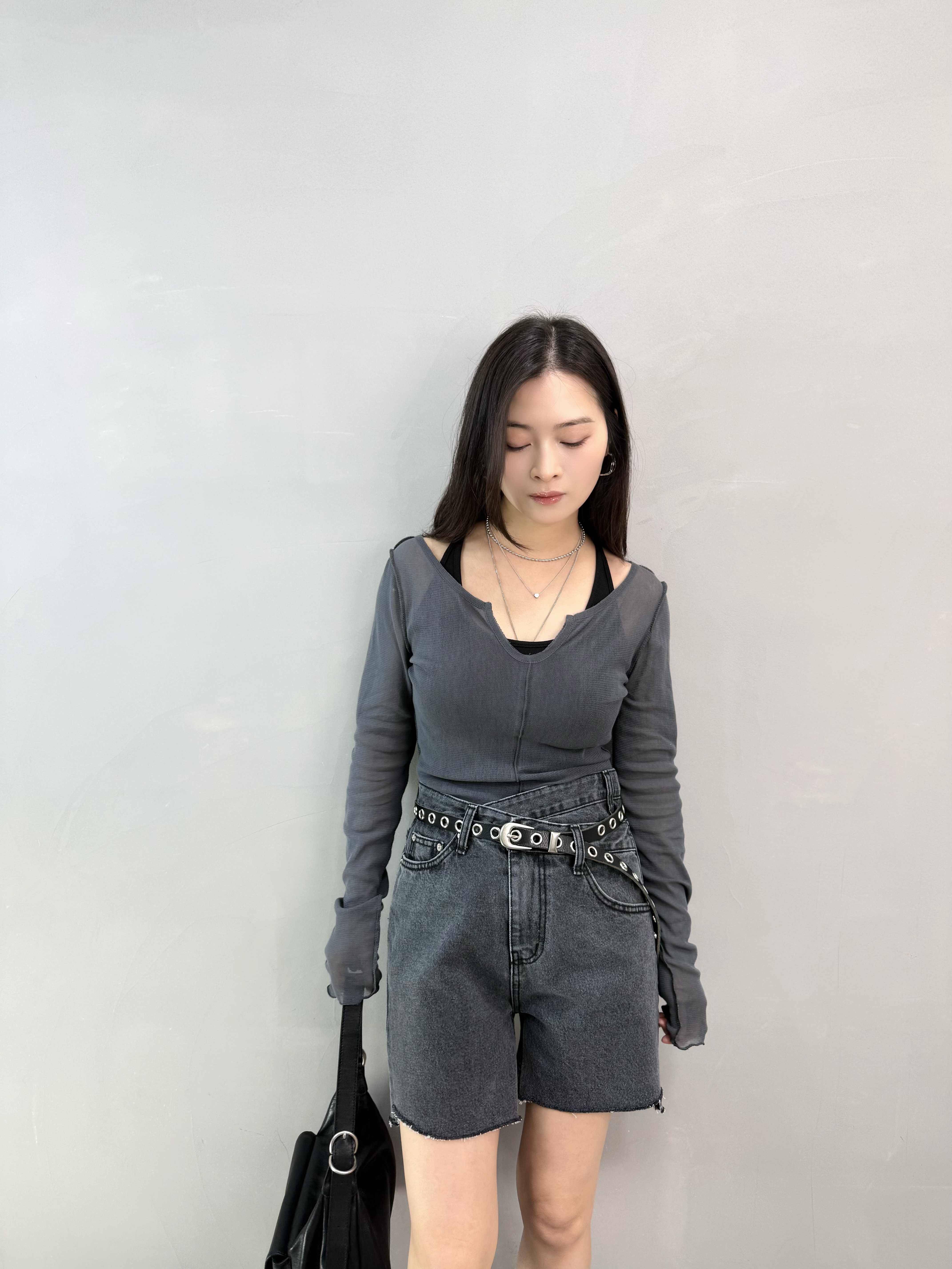 M67 剪領車骨網Tee