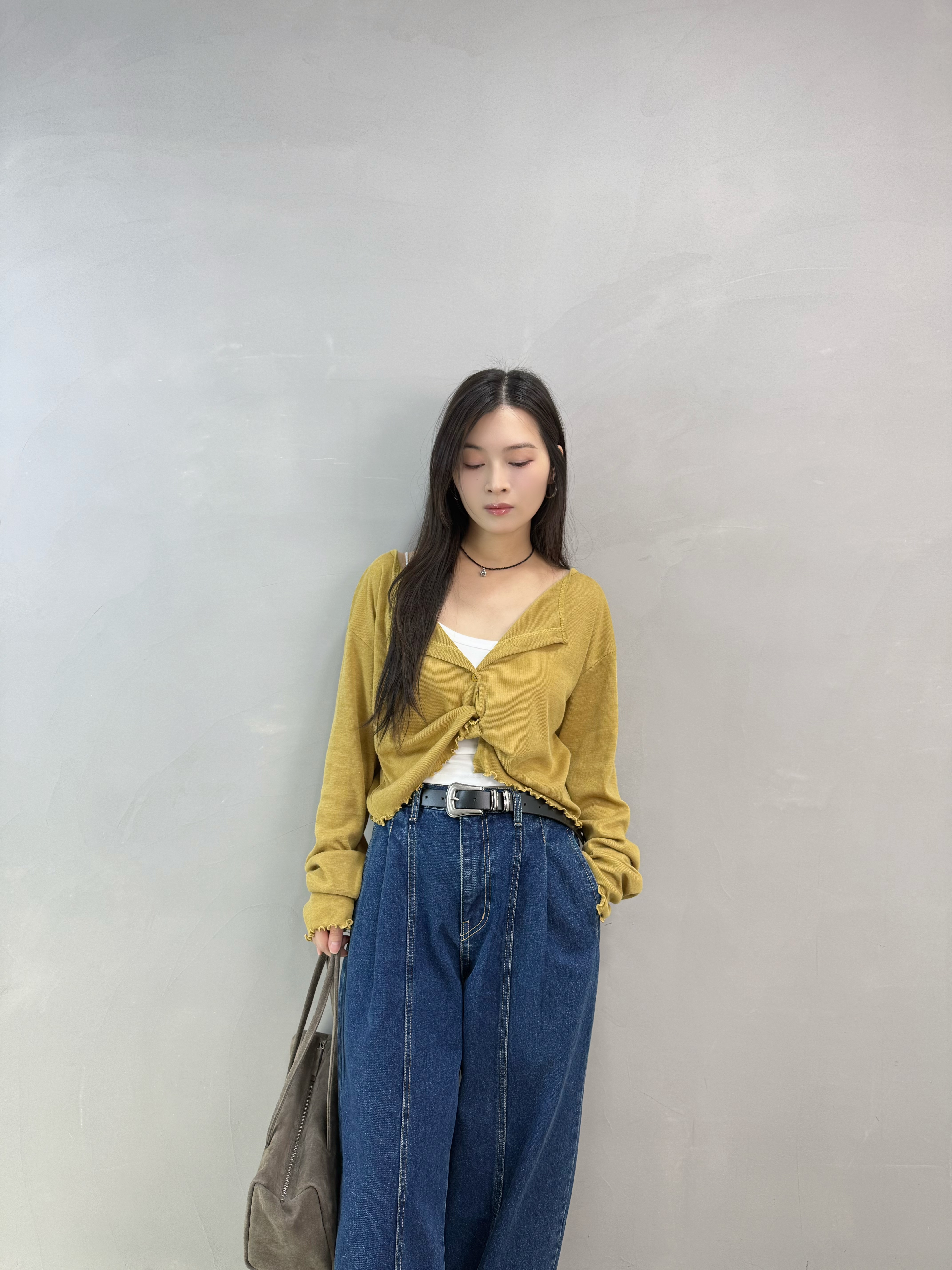 F06 兩著木耳邊外套仔