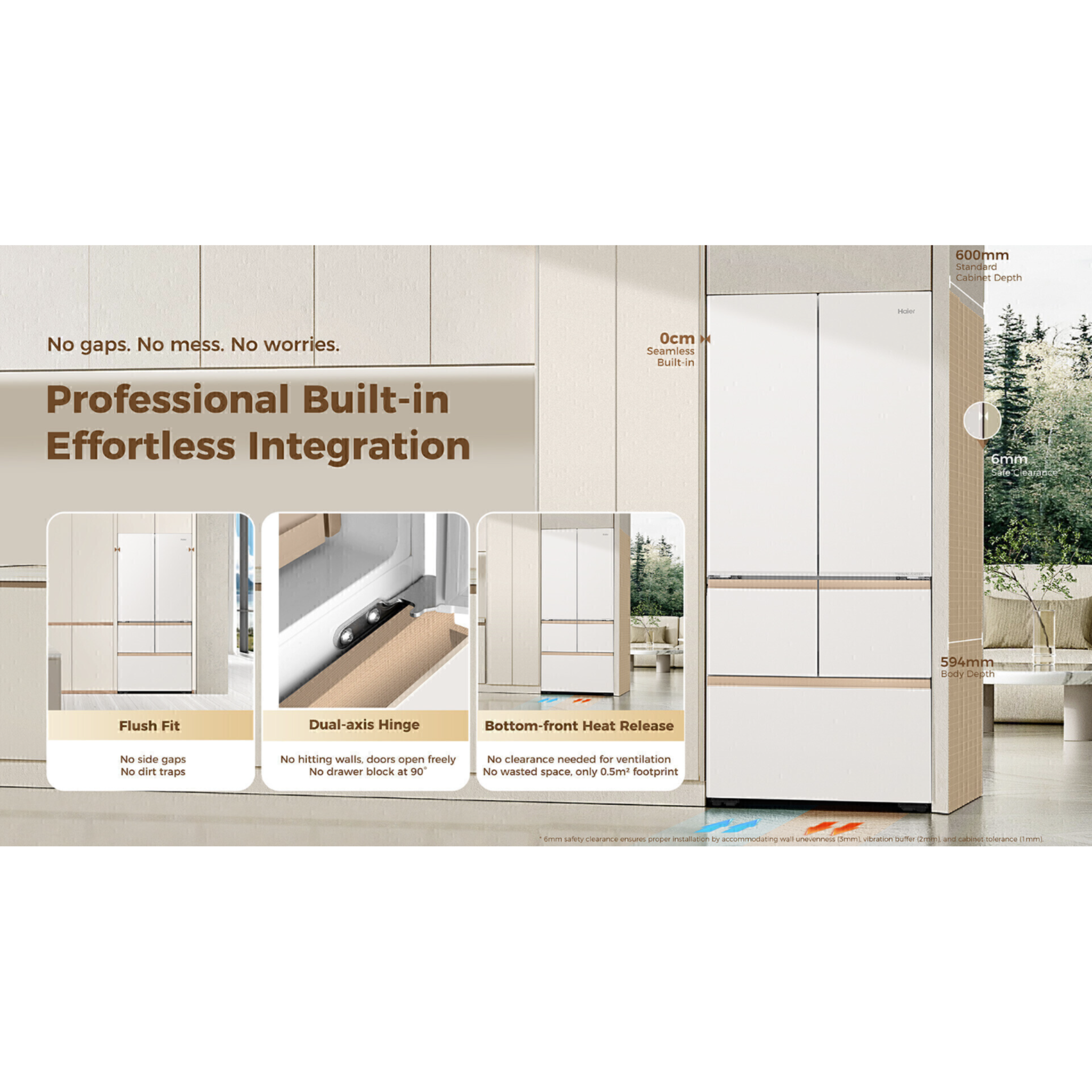 Haier 616L Multi-Door Inverter Glass Fridge (HRF-IM616FG)