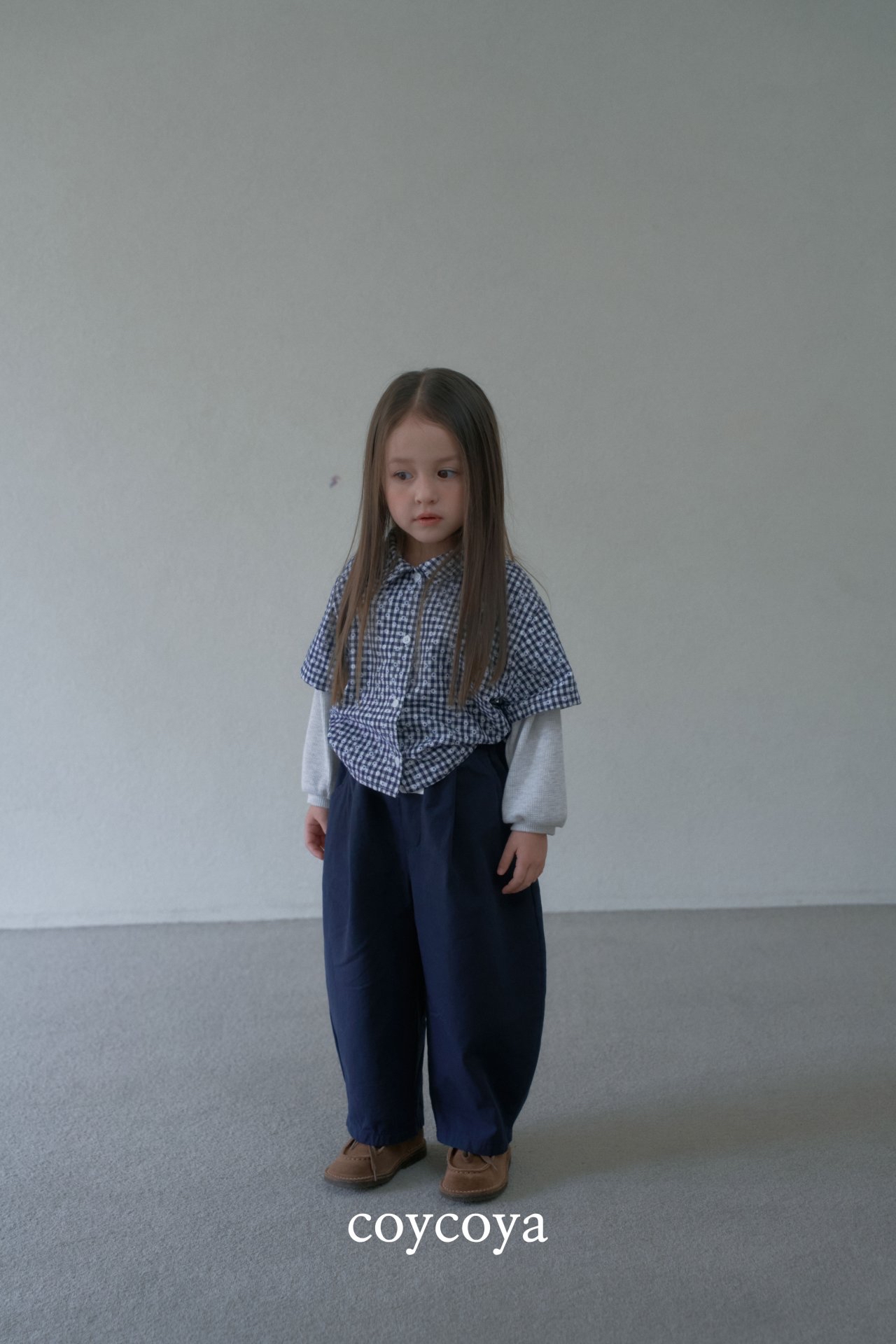 🌸預訂 韓國直送🌸🇰🇷COYCOYA兩色標籤復古寬鬆弧形長褲