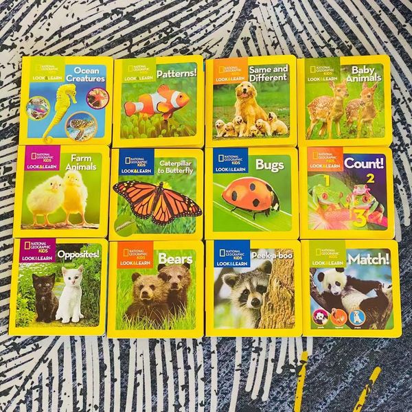National Geographic Kids Look and Learn 國家地理幼幼探險家 啟蒙百科動物紙板書｜12 books｜點讀版
