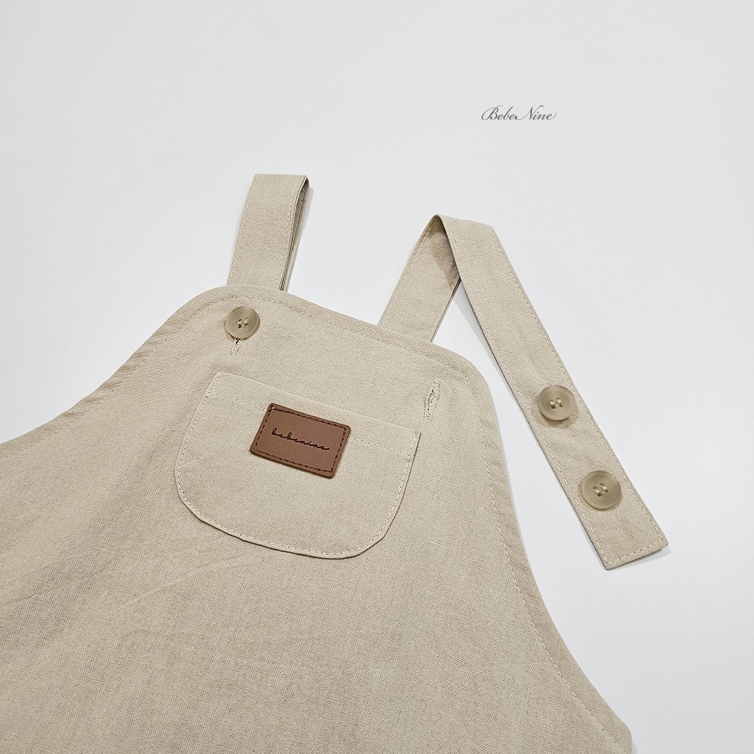 ☀️預訂 韓國直送☀️🇰🇷Bebenine三色泡泡下擺口袋純棉吊帶連身裙