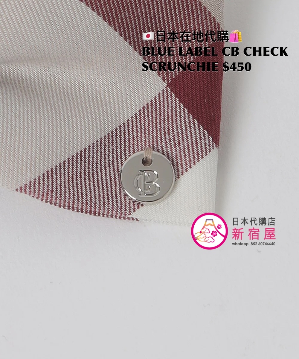 BLUE LABEL CB CHECK SCRUNCHIE