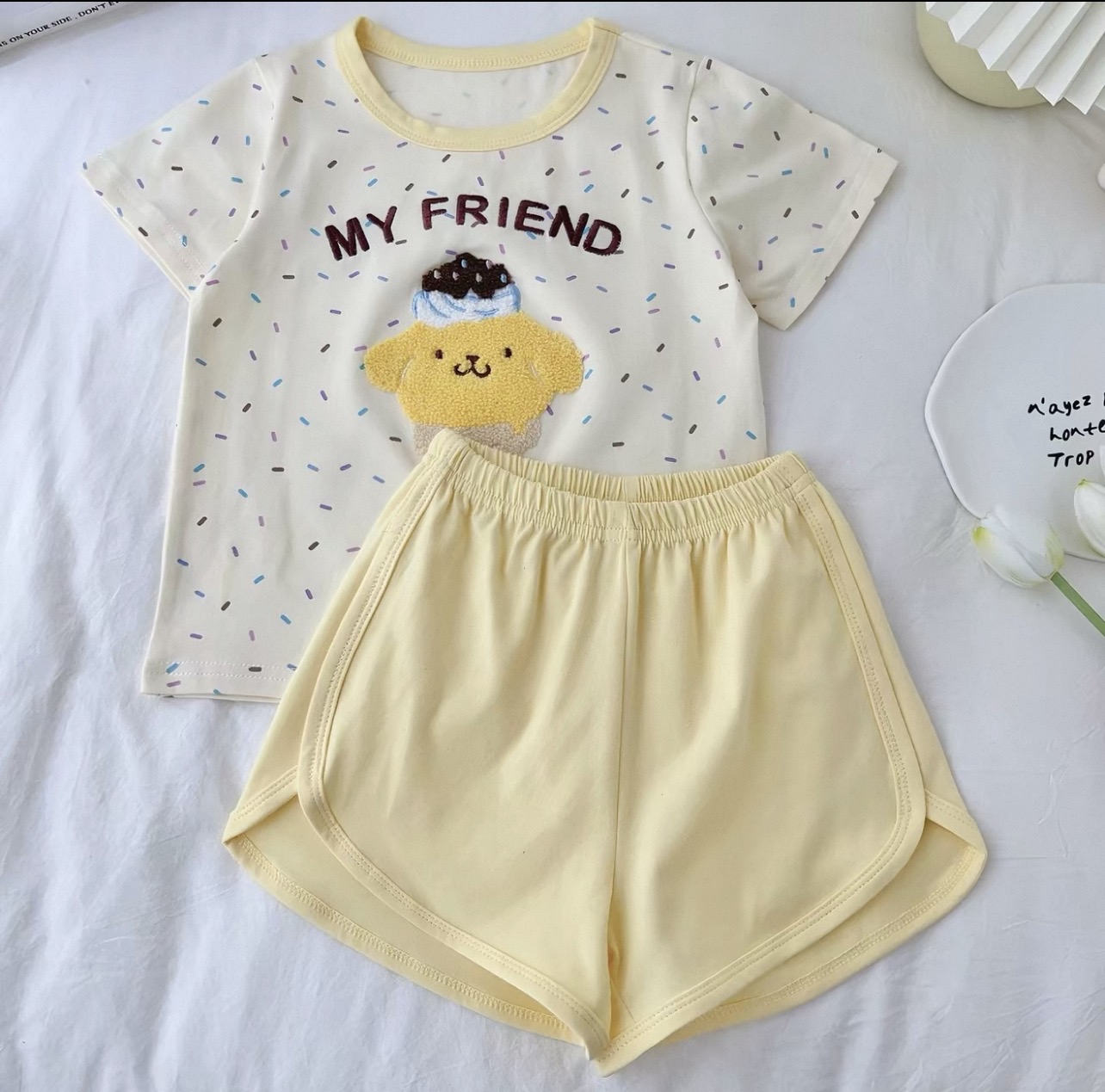 【$50童裝區】兒童刺繡短袖套裝