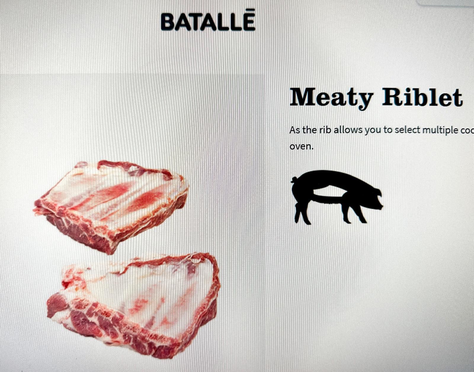 西班牙 Batalle 杜洛克角排（件）