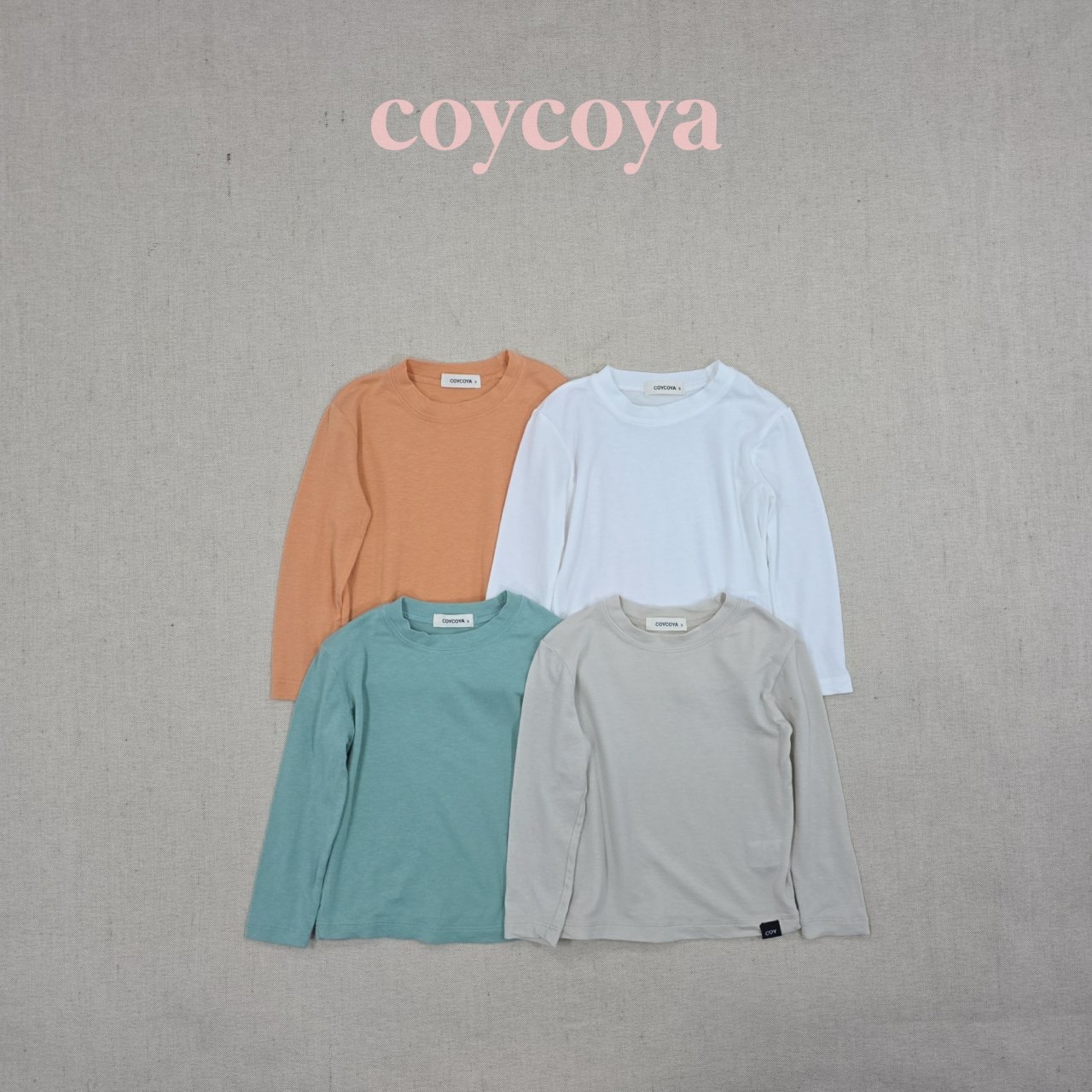 🌸預訂 韓國直送🌸🇰🇷COYCOYA四色日常百搭長袖打底T恤