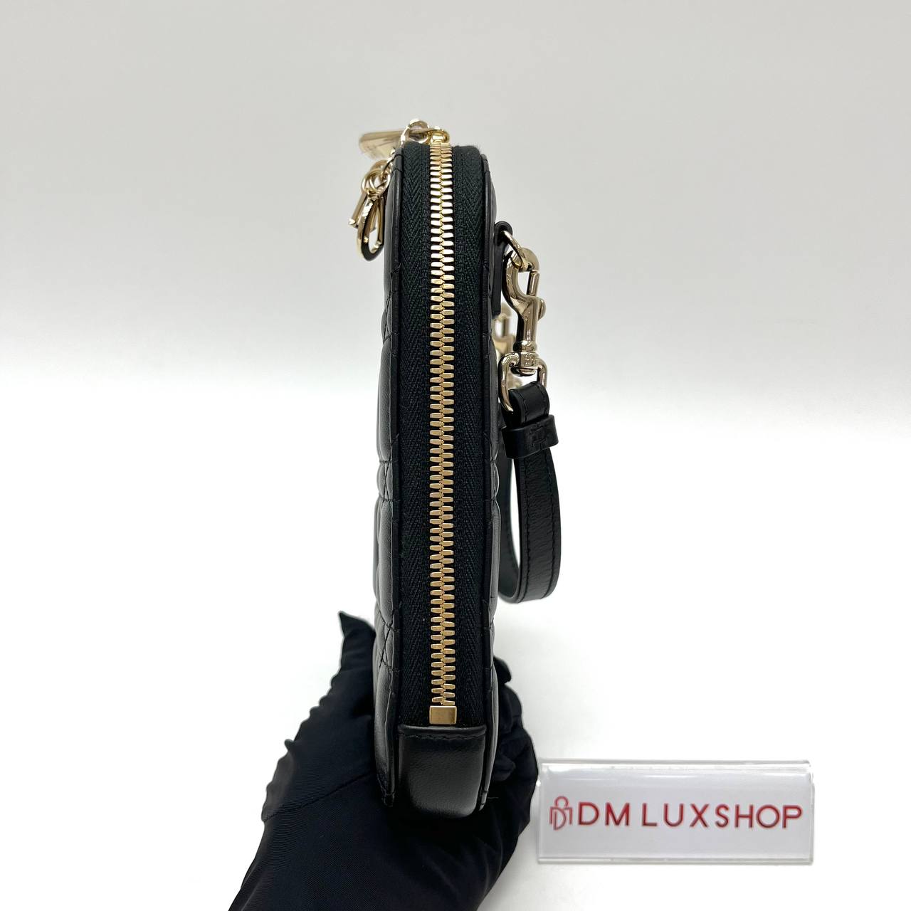 Dior Cannage Black Phone Holder