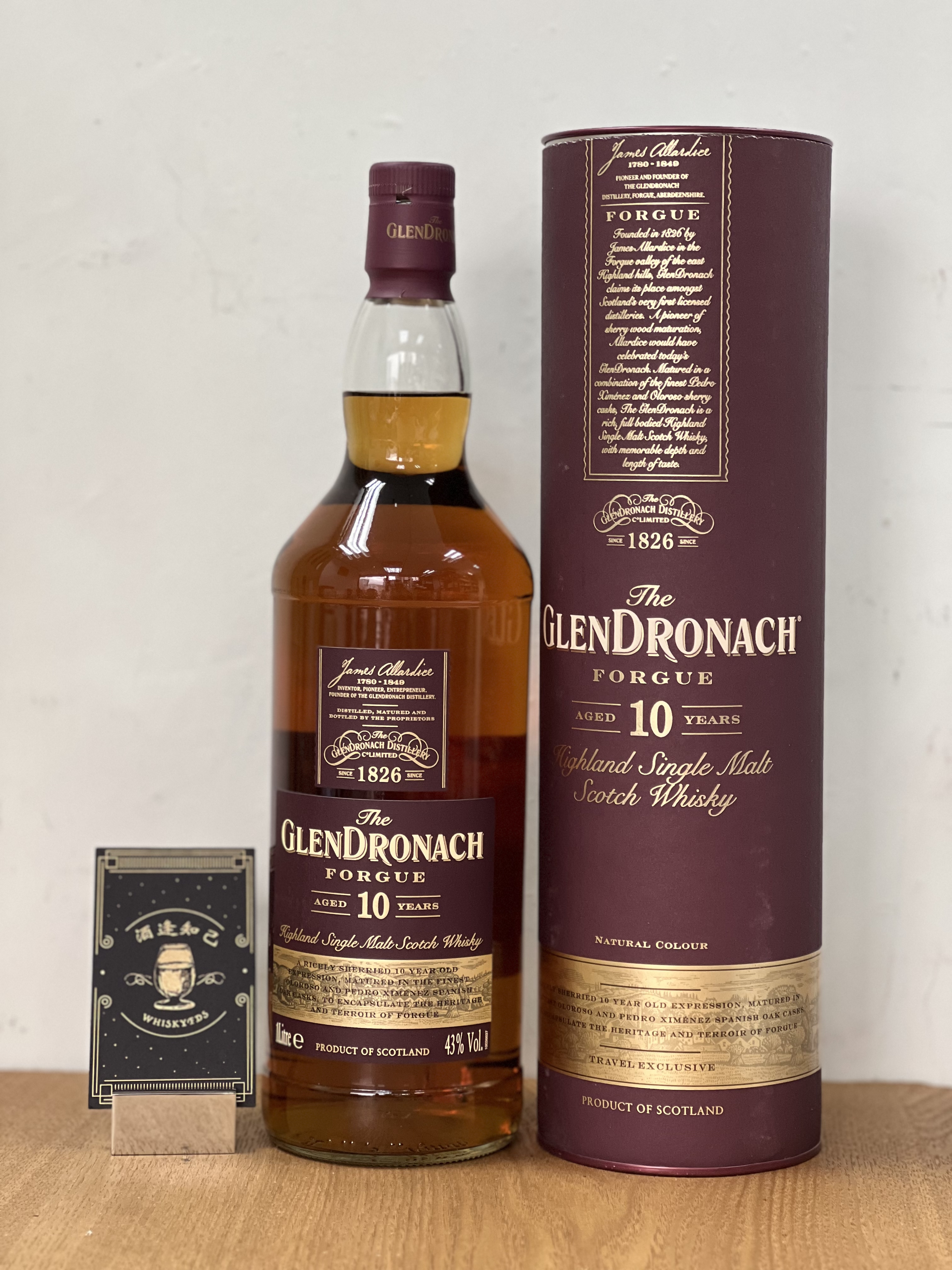 Glendronach 10 Year Old Forgue Single Malt Scotch Whisky 1000ml