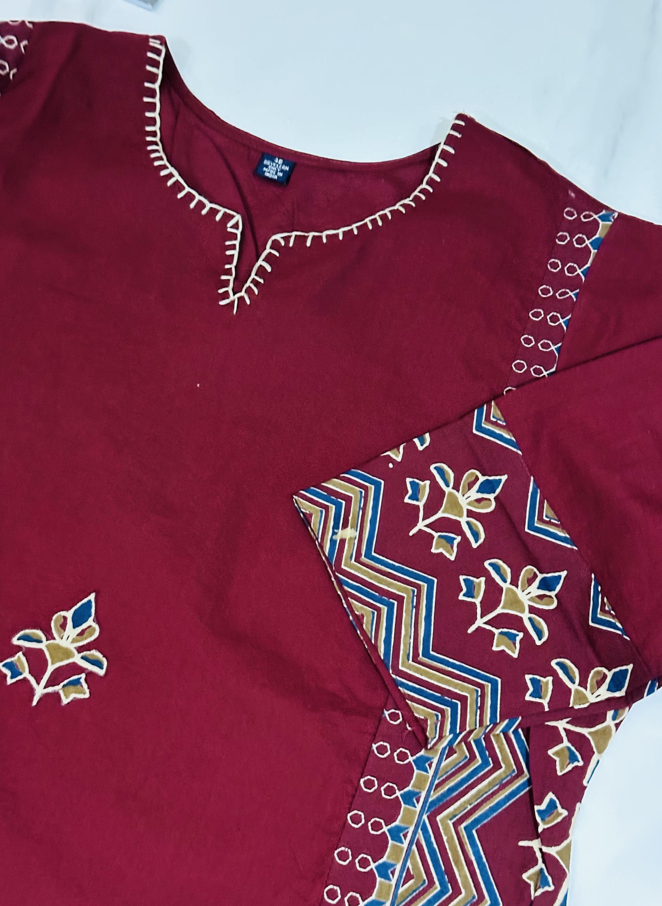  (Plus) Maroon Kurti 