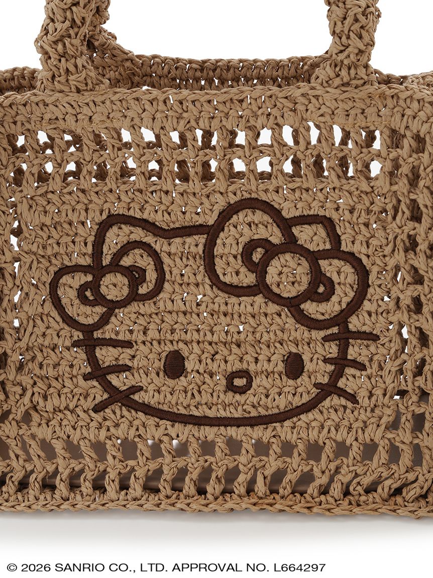 🎀【預訂】Sanrio Summer Beach Club 草編織手袋 B