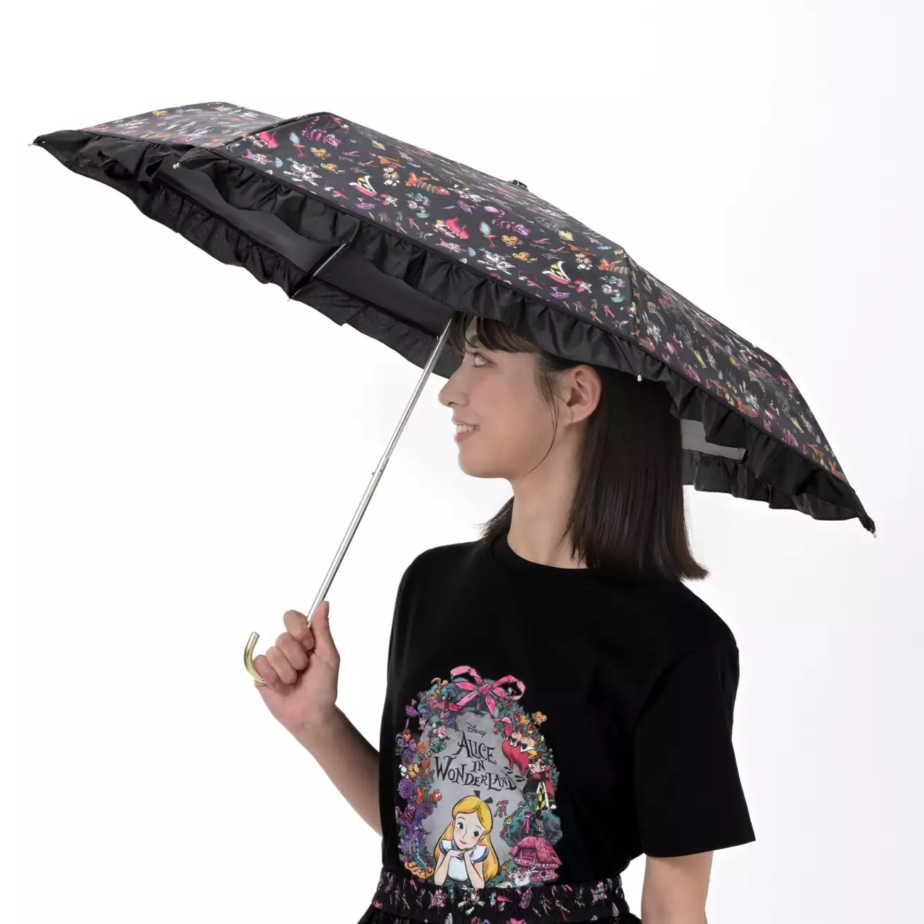 🌸 【預訂】UV 縮骨傘 - DISNEY ALICE IN WONDERLAND 75TH ANNIVERSARY