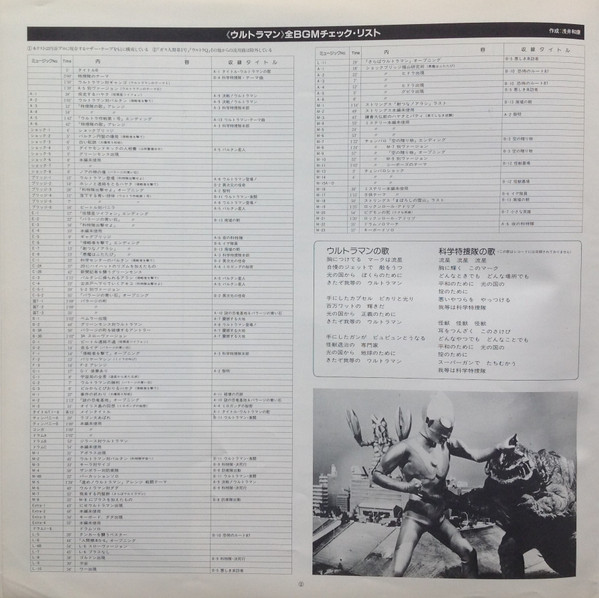 (極罕) 日本特撮 < ULTRAMAN ULTRA Original BGM Collection 2 > 1984 LP黑膠唱片