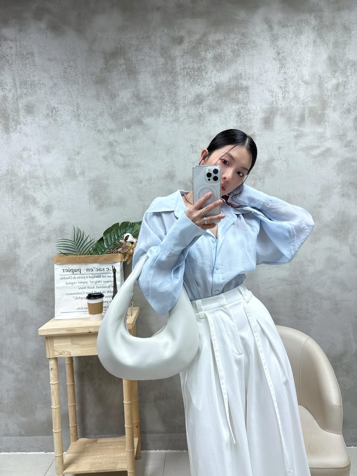 D16 打褶腰恤衫外套