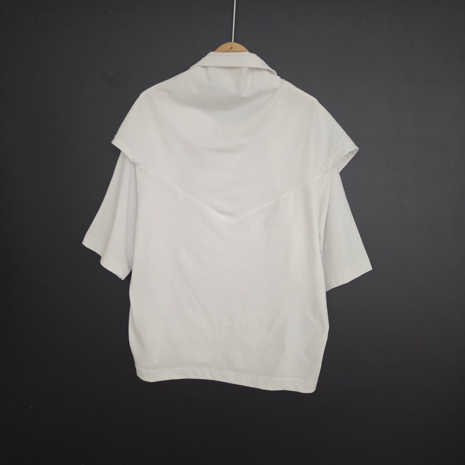 假2 件scarf Top 