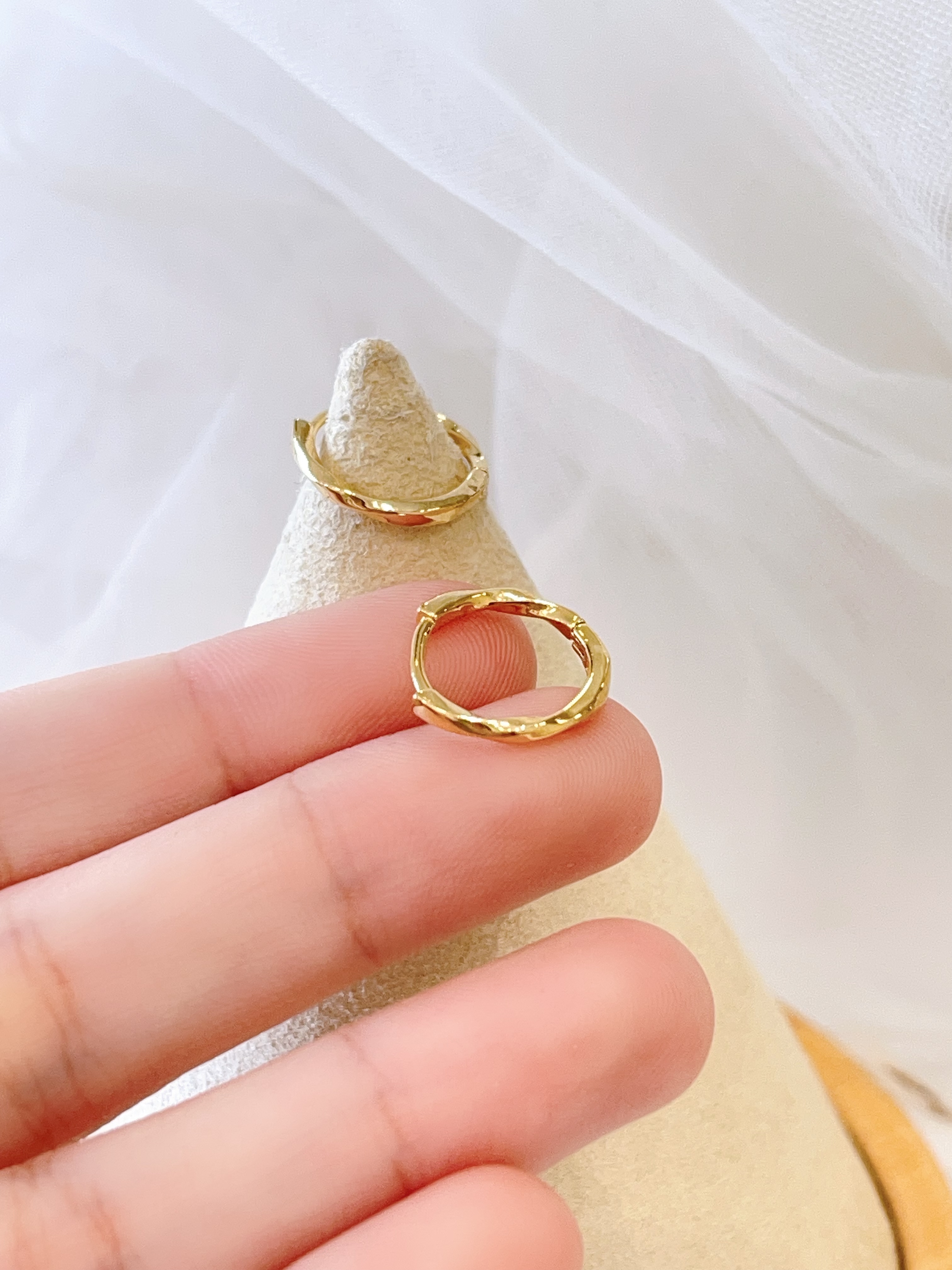 金色日常低调耳扣耳环