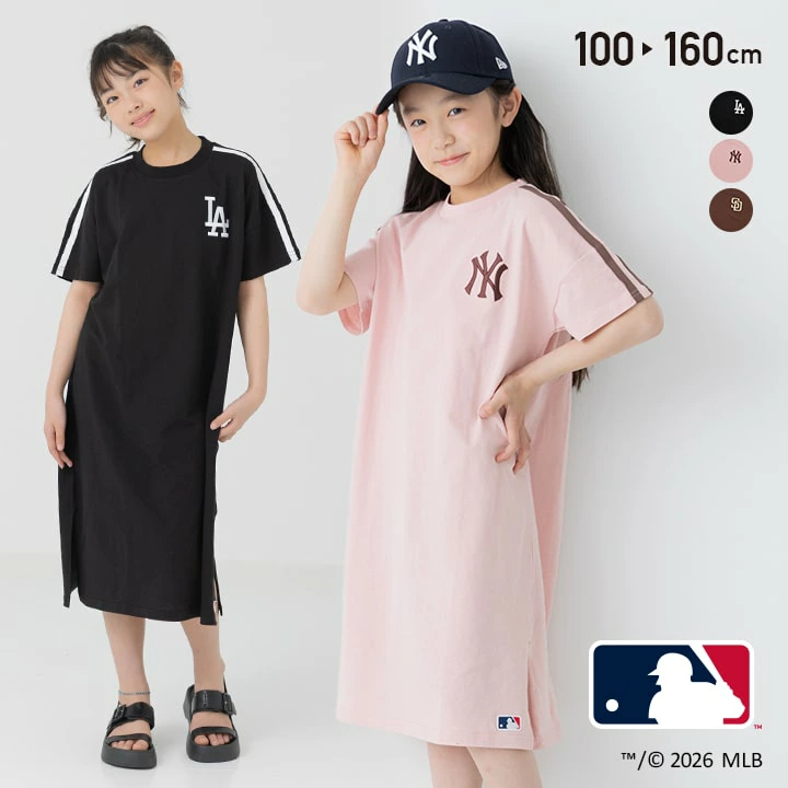 🆕【⭐訂購⭐】🇯🇵日本直送🌀#MLB 刺繡LOGO 短袖連衣裙🌀 [PLEA-0006] [260507]