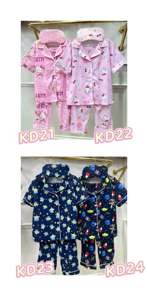 泰國真𢇃睡衣3-6歲No :KD1-KD60