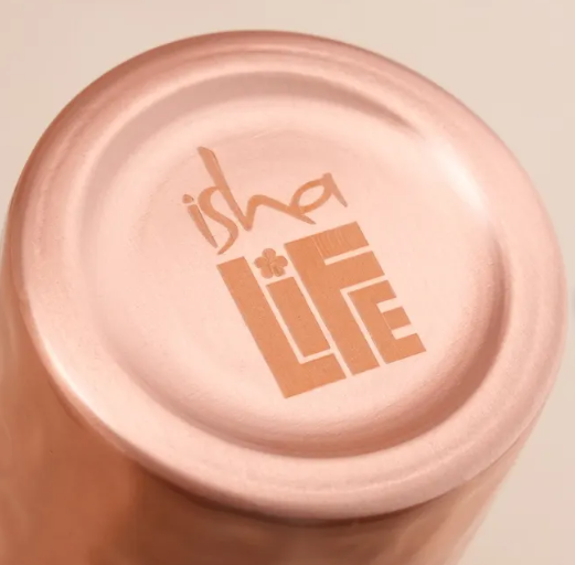 Isha Life-  印度純銅水壺 350ml (小鎚紋) India Pure Copper Bottle (Hammered)