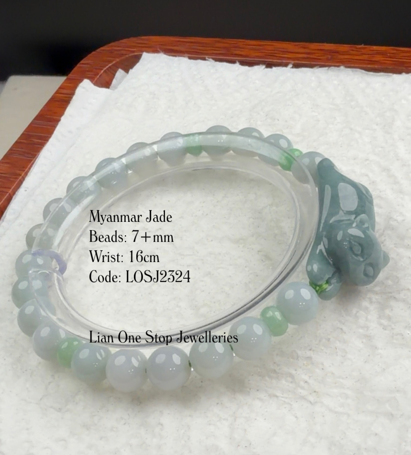 Code: LOSJ2324 Myanmar Jade 7+mm