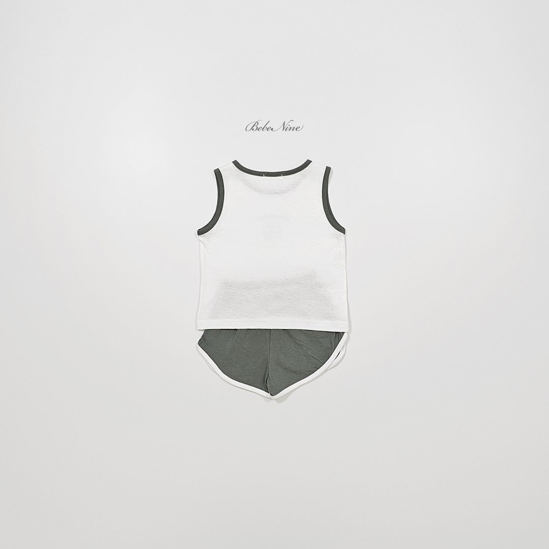 ☀️預訂 韓國直送☀️🇰🇷Bebenine兩色脆餅印花背心運動套裝