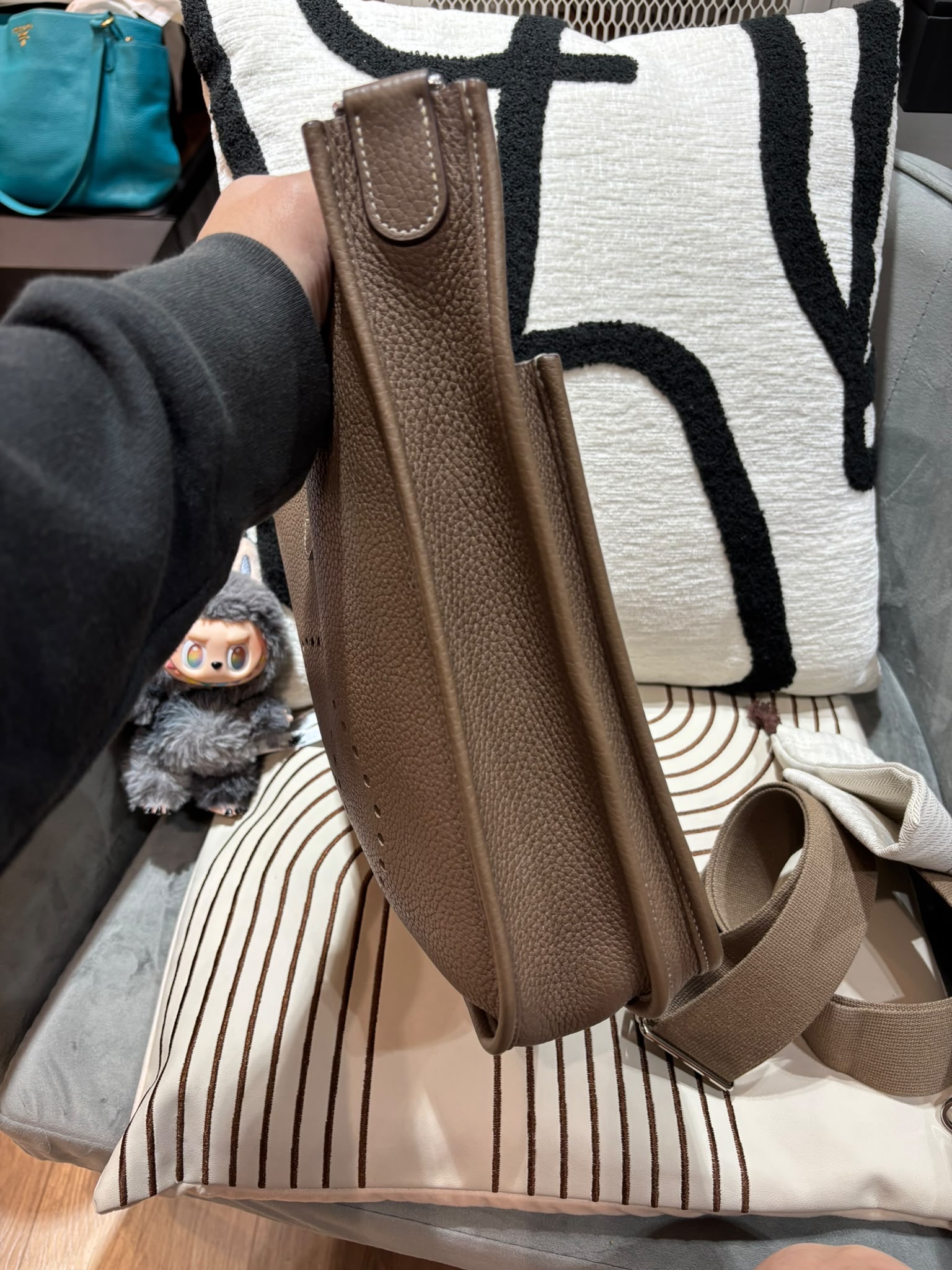 Hermes Evelyne 29 大象灰銀扣 Stamp D 100%Authentic, 98%New ✅Dust bag